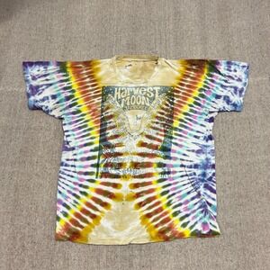 Vintage Harvest Moon Jamboree Shirt Mens Large 1990s Tie Dye Festival Distressed
